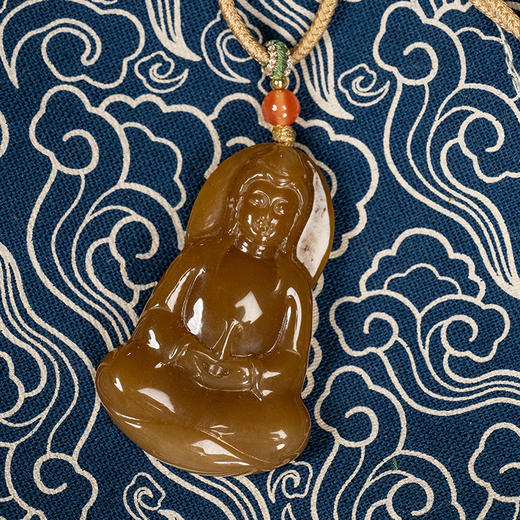 和田黄玉佛牌挂饰 商品图0