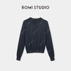 ROMI STUDIO“法式衣橱"16针单边冚毛织混纺透气圆领开衫 24SSM403 商品缩略图1