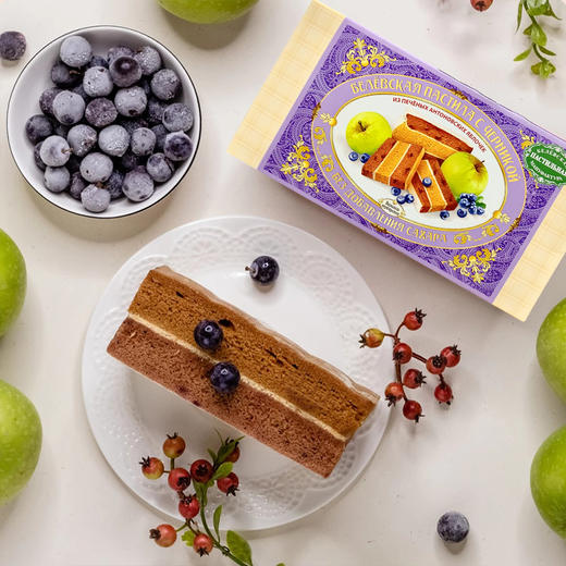 俄罗斯进口别廖夫蜂蜜味100gI 蓝莓味I 樱桃味软果糕180g 商品图2