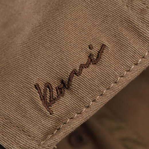 ROMI STUDIO“复古经典"100%棉水洗磨毛灯芯绒拼皮棒球帽 23AWS129 商品图3