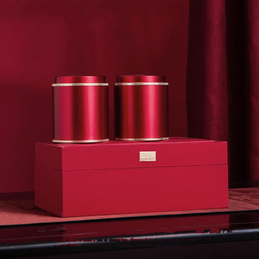 尊享皮盒【2小合金罐•红】85元一套/一件16套/约装3两左右 商品图4
