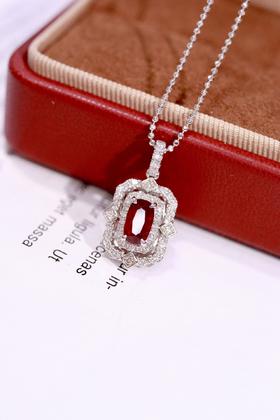 0.77ct 红宝石吊坠