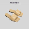 ROMI STUDIO【高品质】百搭休闲一字式编织格纹平底拖鞋凉鞋 S3364 商品缩略图0