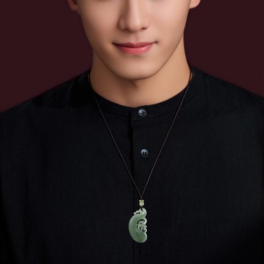 （一物一证）龙凤呈祥·同心龙凤玉佩，新疆青白玉同芯料，新中式古风设计，情深又风雅【5-7天发货】【G】 商品图3