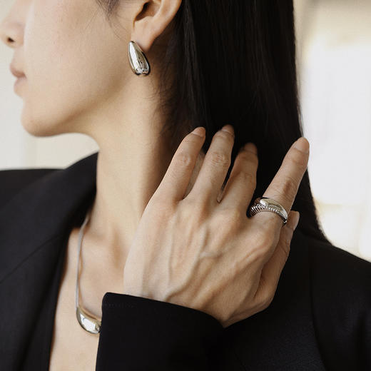 Mordern Art 现代艺术时期 | 银色水滴三件套 商品图1