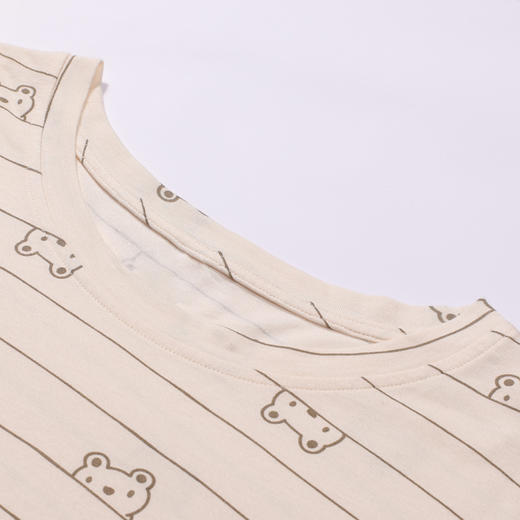 都市丽人睡衣亲情蜜语长袖家居服26支CVC单面薄女士棉质套装LHT0C3 商品图5