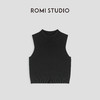ROMI STUDIO“不费力时髦感”修身短款半高领无袖针织背心 23AWM208 商品缩略图0