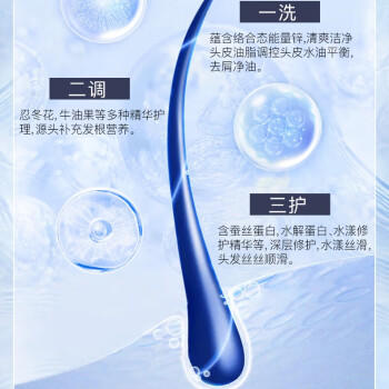 好迪活力去屑洗发水洗发露男士女士柔顺改善毛躁持久蓬松洗发膏750ml 商品图3