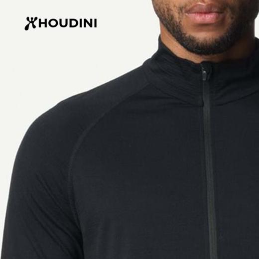 HOUDINI胡丁尼 Desoli 迪索丽 男户外保暖半拉链羊毛长袖打底衫840039 商品图4