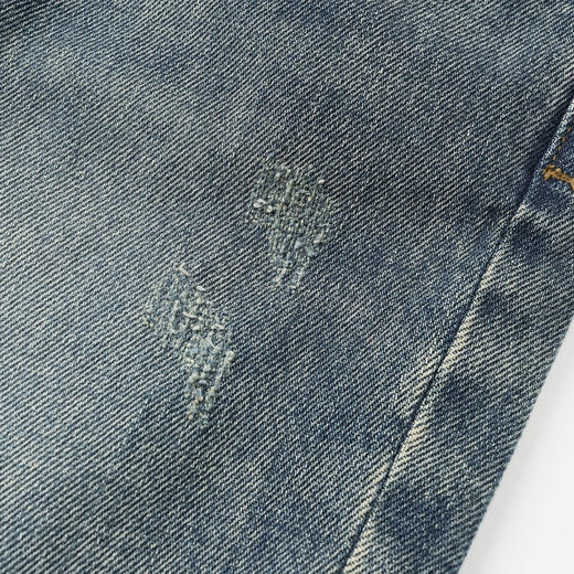 ROMI STUDIO“Classic Retro”牛仔棉微弹水洗猫须牛仔裤 23AWN1459 商品图3