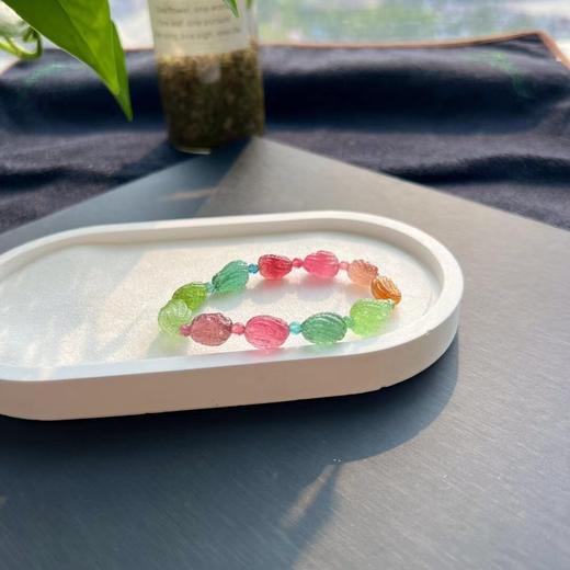 21.84g 8.5mm 雕刻碧玺手链 商品图8