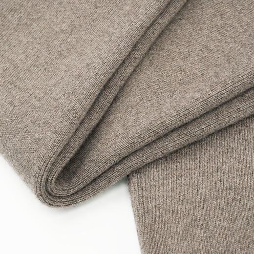 ROMI STUDIO“贵妇老钱”精纺羊绒羊毛燕麦色阔腿针织长裤23AWM1220 商品图2