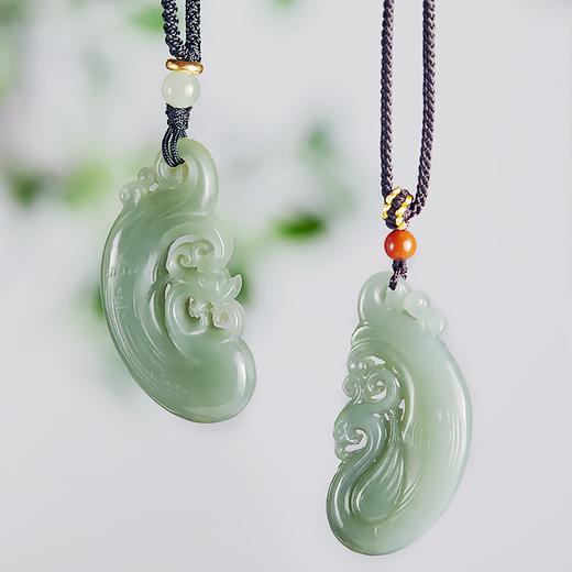 （一物一证）龙凤呈祥·同心龙凤玉佩，新疆青白玉同芯料，新中式古风设计，情深又风雅【5-7天发货】【G】 商品图1