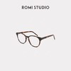 ROMI STUDIO"复古态度"时髦O压防蓝光玳瑁色显脸小眼镜24SSS037 商品缩略图0