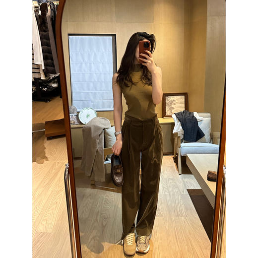 ROMI STUDIO“美拉德”60支羊毛混纺半高领修身无袖背心23AWM329 商品图2