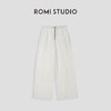 ROMI STUDIO“Cozy Design”100%棉抽绳简约垂感宽松卫裤24SSK038 商品缩略图3