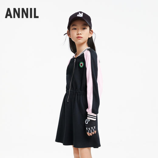 【5A级抗菌】女童轻运动风连衣裙新款安奈儿童装实体店同款AG433586 商品图1