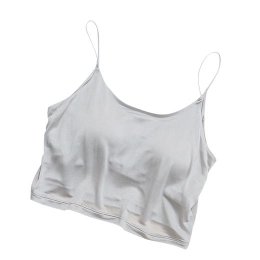 TG-TG02S221真丝U型美背内衣防走光抹胸吊带背心双层桑蚕丝光面文胸宽松 商品图4