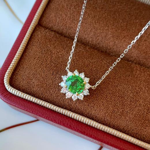 0.93ct 沙弗莱锁骨链 商品图2