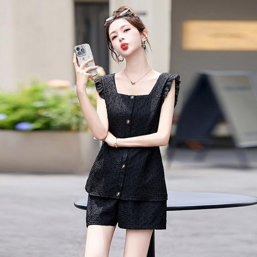 夏季上新时尚小个子舒适透气清凉两件套HR-ZYF8969 商品图3