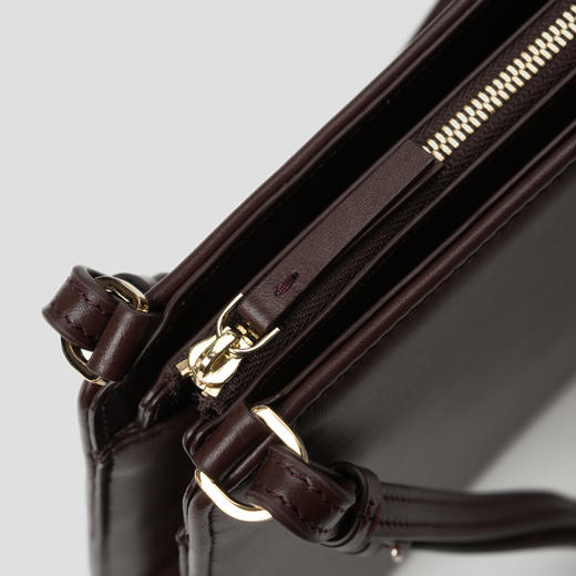 ROMI STUDIO“美拉德配饰”100%头层牛皮单肩摩卡棕腋下包23AWB044 商品图3