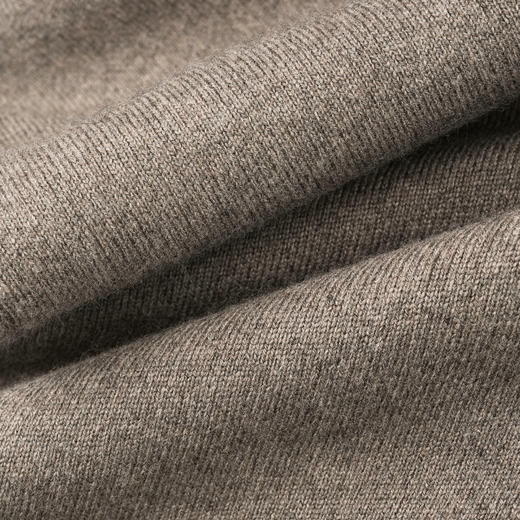 ROMI STUDIO“贵妇老钱”精纺羊绒羊毛燕麦色阔腿针织长裤23AWM1220 商品图3