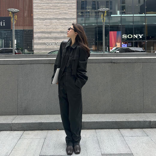 ROMI STUDIO"工装美学“290G斜纹棉多口袋磨毛质感短外套23AWW1360 商品图0