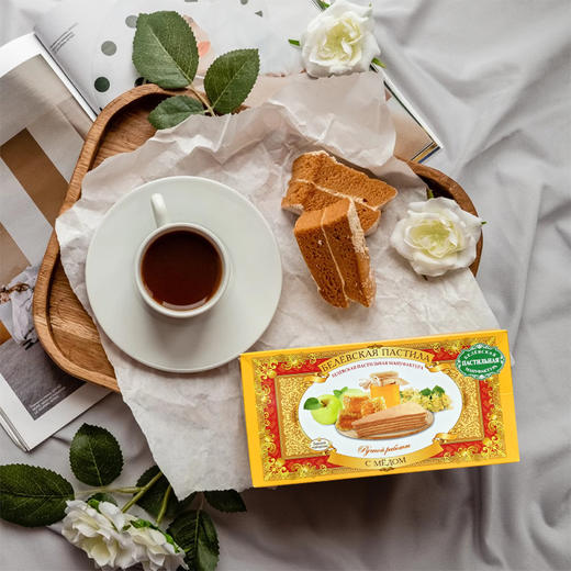 俄罗斯进口别廖夫蜂蜜味100gI 蓝莓味I 樱桃味软果糕180g 商品图1