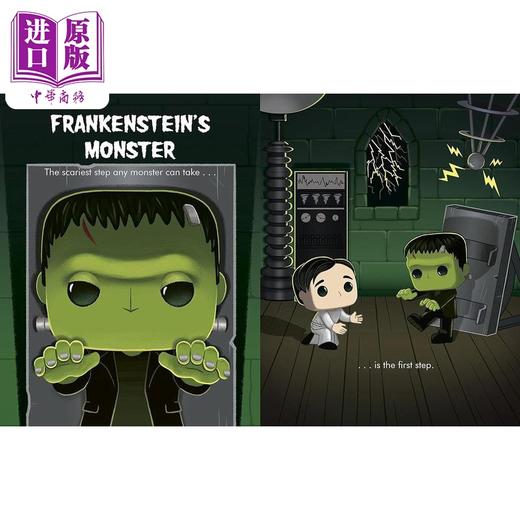 【中商原版】小金书 大眼仔系列 环球怪物Little Golden Book Funko Pop Universal Monsters 英文原版 卡通动画 精装亲子读物 商品图2