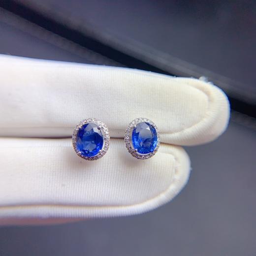 1.51ct 1.22g 蓝宝石耳钉 商品图1