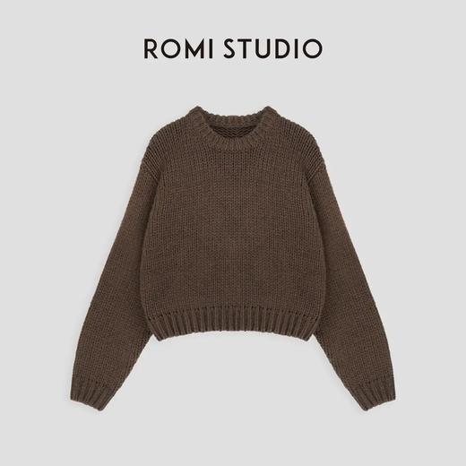 ROMI STUDIO“秋冬美拉德” 绵羊毛混纺腔调穿搭粗针织毛衣23AWM498 商品图0