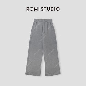 ROMI STUDIO“Chill Vibes” 重磅棉抽绳垂感针织休闲卫裤 24SSK158
