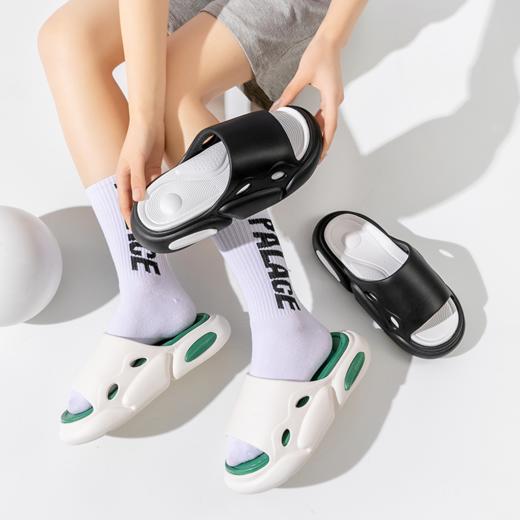 【透梦-云感双层按摩增高情侣拖鞋】云感足底按摩颗粒设计、双层可拆卸静音防滑、EVA材质强缓震耐磨、柔软有弹力舒适休闲百搭 商品图5