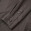ROMI STUDIO“经典复古”100%棉圆下摆洗水乌木色长袖衬衣24SST045 商品缩略图3