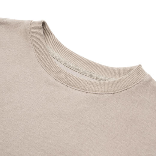 ROMI STUDIO"休闲精致“100%精梳棉宽松圆领卡其绿卫衣23AWT656 商品图1