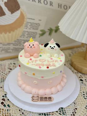奶油霜小狗和小猪纪念日
