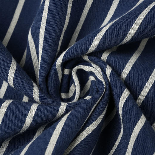 ROMI STUDIO“Classic Retro”100%棉撞色条纹拼接褶皱半裙24SSQ084 商品图4