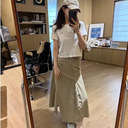 ROMI STUDIO"经典升级"棉麻立体裁剪高腰不规则裙摆半裙长裙Q3763 商品图0