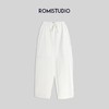 ROMI STUDIO复古白宽松显瘦休闲百搭简约裤K3079 商品缩略图3