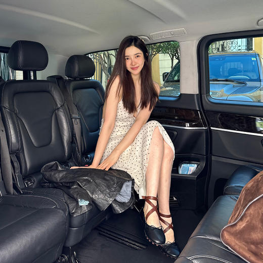 ROMI STUDIO”法式优雅“法国进口羊皮蝴蝶结绑带芭蕾鞋24SSS001 商品图3