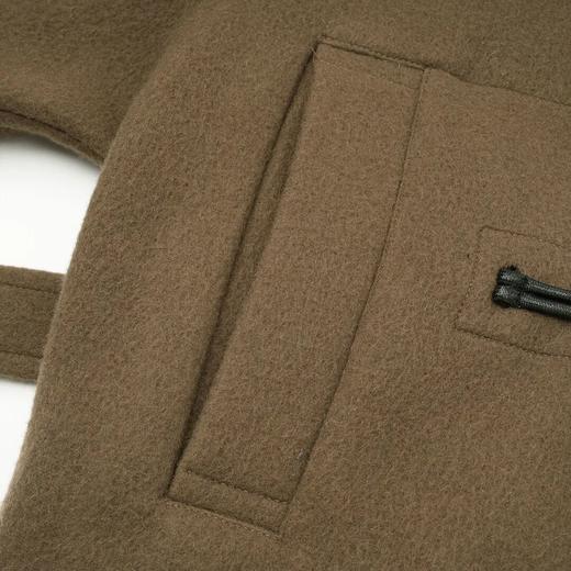 ROMI STUDIO“美拉德”腔调穿搭牛角扣斜襟领腰带大衣外套 23AWW703 商品图3