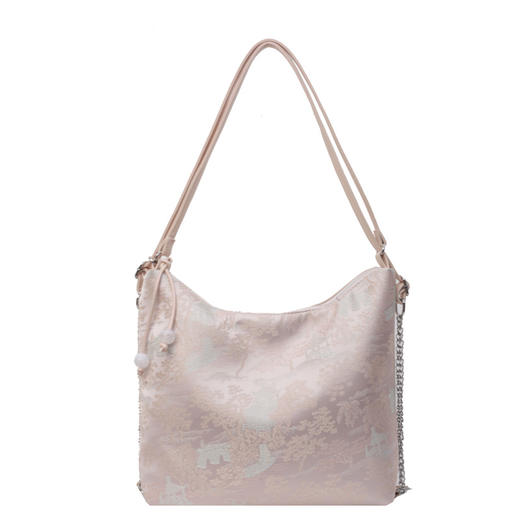 【新款新中式南风背包】五种背法 刺绣国风链条单肩斜跨腋下双肩包  商品图5