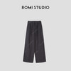 ROMI STUDIO“自然惬意”亚麻混纺洗水肌理感直筒休闲裤24SSK1055 商品缩略图0