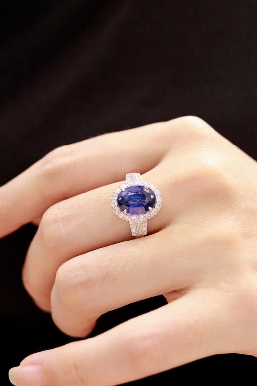 3.65ct 蓝宝石戒指 商品图8