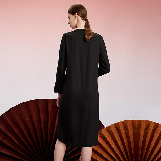 TANGY Collection天意精品2024秋季新品中国风女士中长款连衣裙 商品图2