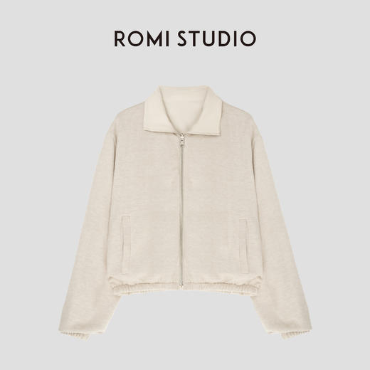 ROMI STUDIO“率性松弛“腔调穿搭两穿卡其色冲锋夹克外套23AWW052 商品图1