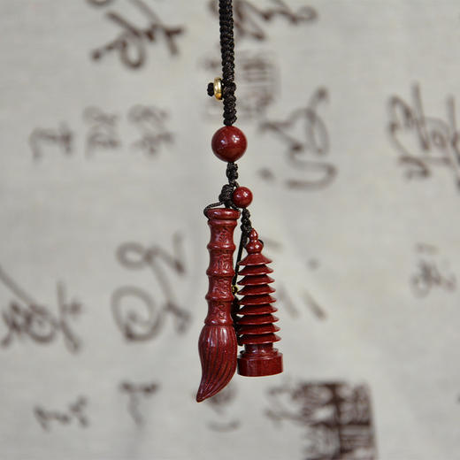 高含量紫金砂朱砂文昌塔文昌笔挂件钥匙扣吊坠考试金榜题名学业有成考研上岸生日礼物 商品图4