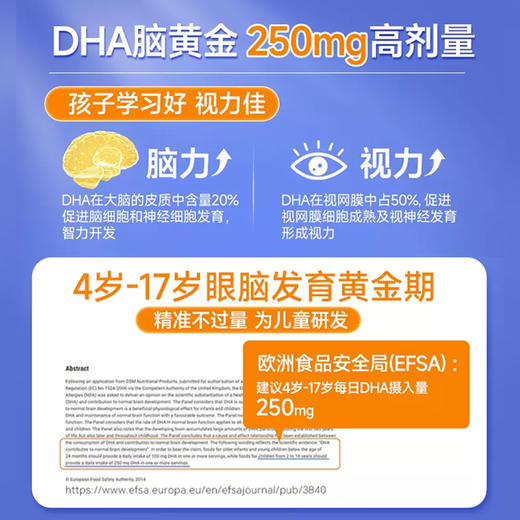 康恩贝 蓝莓叶黄素酯DHA藻油咀嚼片 商品图1