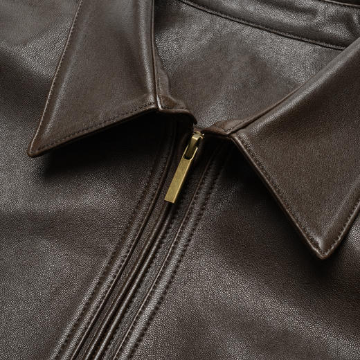 ROMI STUDIO'秋冬美拉德”100%意大利绵羊皮短款夹克皮衣23AWW397 商品图1