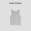 ROMI STUDIO“亨利经典”亚麻棉混纺方领弹力坑条针织背心24SST1048 商品缩略图0